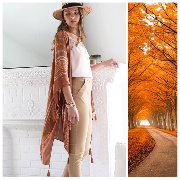 *HOLD*(ON BACK ORDER) Spice Boho Shawl Kimono - Picture 3 of 6